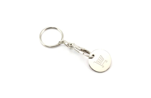 Porte-clés personnalisé Euromarket avec jeton caddies