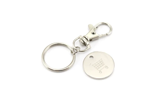 Porte-clés personnalisé Euromarket avec jeton caddies