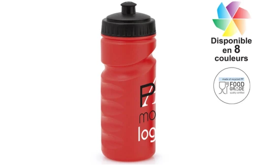 Bidon sport 500 ml iskam publicitaire personnalisé avec logo 