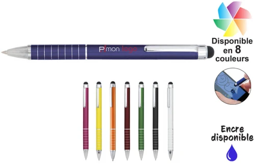 Stylo en alu avec fonction stylet Minox publicitaire personnalisé avec logo 