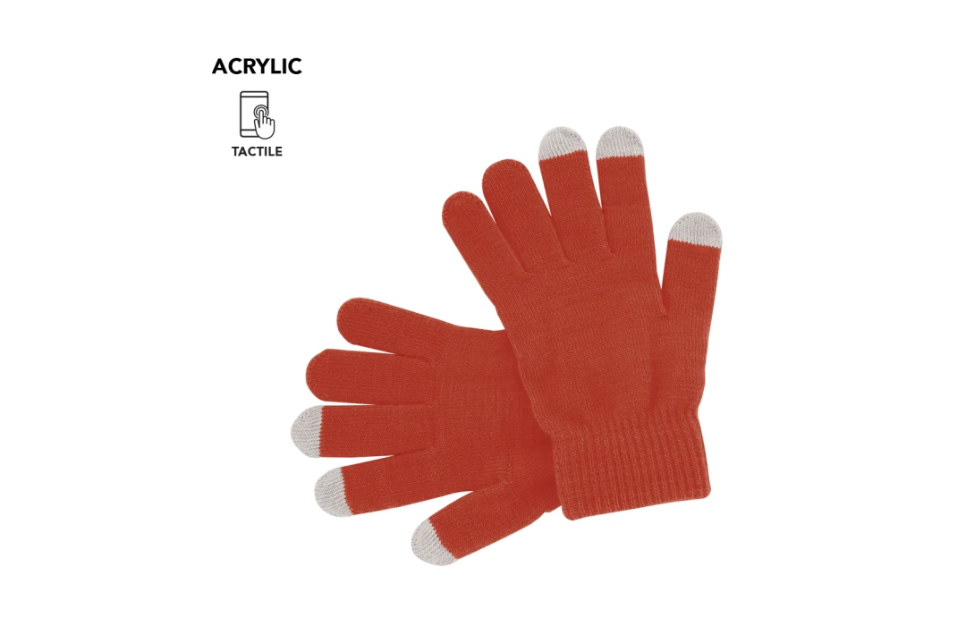 Gants tactiles personnalisés pour adultes en acrylique doux