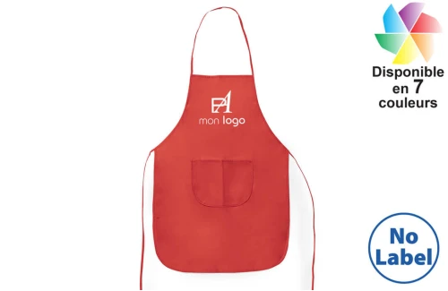 Tablier de cuisine en non tissé publicitaire personnalisé pas cher 