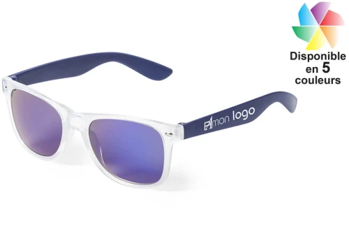 Lunettes de soleil à monture translucide harvey publicitaires personnalisées avec logo 