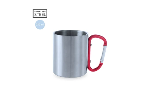 Mug personnalisé Bastic 210ml tasse en inox avec mousqueton
