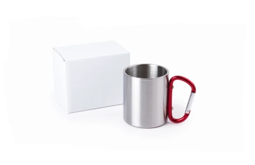 Mug personnalisé Bastic 210ml tasse en inox avec mousqueton