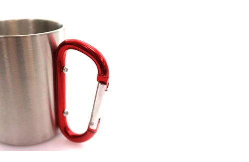 Mug personnalisé Bastic 210ml tasse en inox avec mousqueton