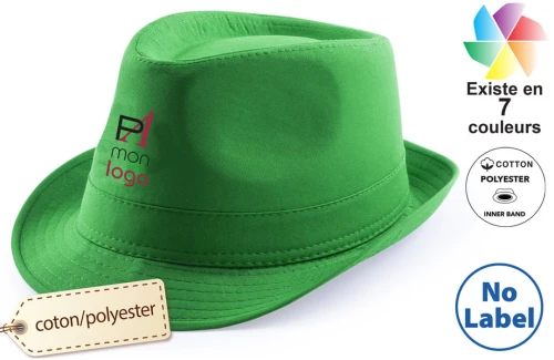 Chapeau borsalino Likos publicitaire personnalisé avec logo 