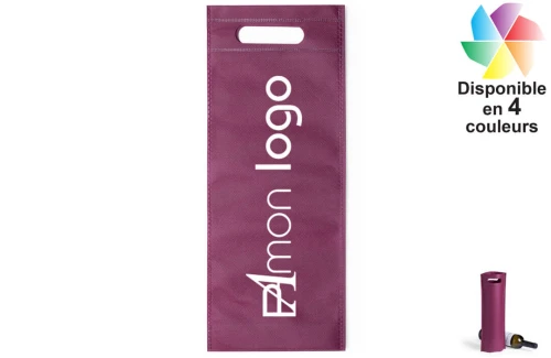 Sac à bouteille de vin en non tissé Varien publicitaire personnalisé avec logo 