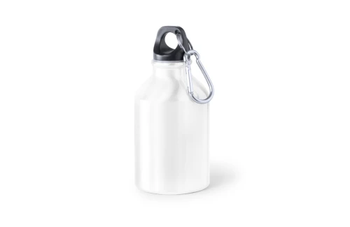 Gourde personnalisée Henzo 330ml en alu avec mousqueton