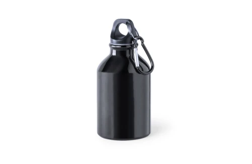 Gourde personnalisée Henzo 330ml en alu avec mousqueton