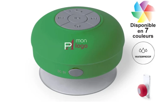 Mini enceinte avec ventouse Rariax publicitaire personnalisée avec logo 