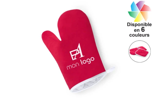 Gant et manique de cuisine publicitaire personnalisé avec logo 