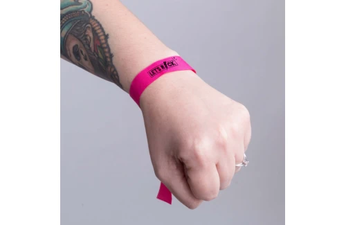 Bracelet événementiel personnalisé Plasker en tissu