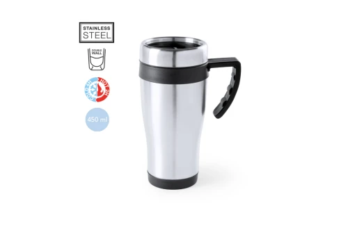 Mug isotherme personnalisé Carson 450ml tasse de voyage en inox