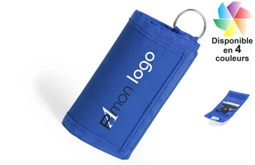 Porte-monnaie portefeuille avec anneau Motok publicitaire personnalisé avec logo 