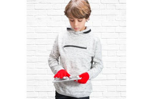Gants tactiles personnalisés pour enfants en acrylique doux