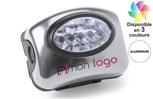 Lampe frontale à 5 led Lokys publicitaire personnalisé avec logo 