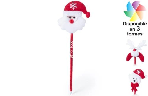 Stylo père Noël publicitaire personnalisé avec logo