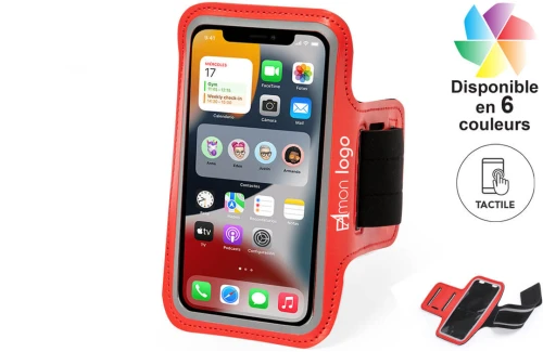 Brassard sport smartphone à écran tactile Kelan publicitaire personnalisé avec logo 