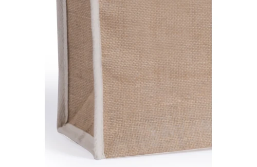 Sac de course personnalisé Solux en toile de jute à anses renforcées