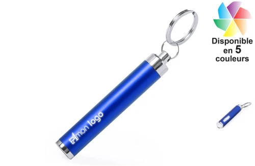 Porte-clés avec lampe torche Bimox publicitaire personnalisé avec logo 