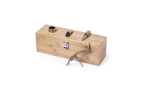 Coffret sommelier personnalisé Boriax boite à bouteille de vin en bois
