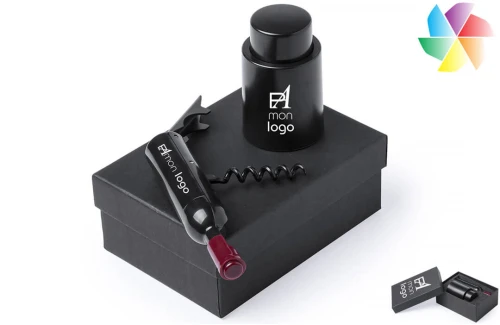 Set de vin Kazan coffret œnologie publicitaire personnalisé avec logo 