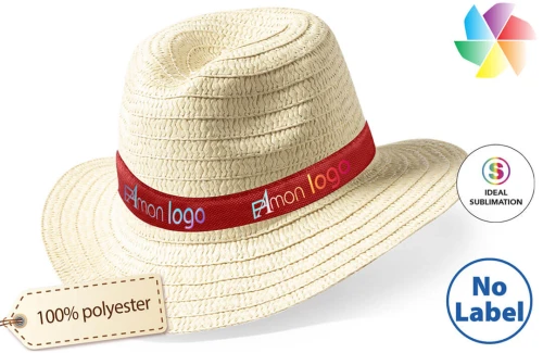 Chapeau personnalisé Chizzer en paille synthétique