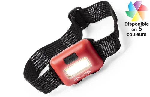 Lampe frontale à led puissante Vilox publicitaire personnalisée avec logo 