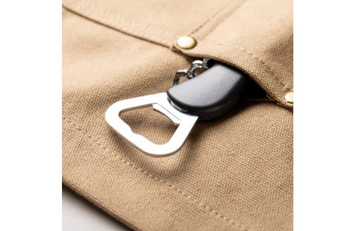 Tablier de cuisine personnalisé original multipoche à sangles similicuir