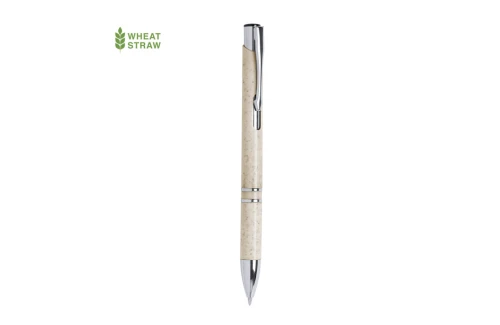 Stylo publicitaire Nukot en fibre de blé et métal