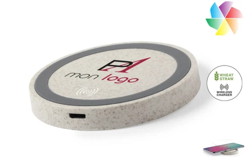 Chargeur de téléphone à induction 5w publicitaire personnalisé avec logo 
