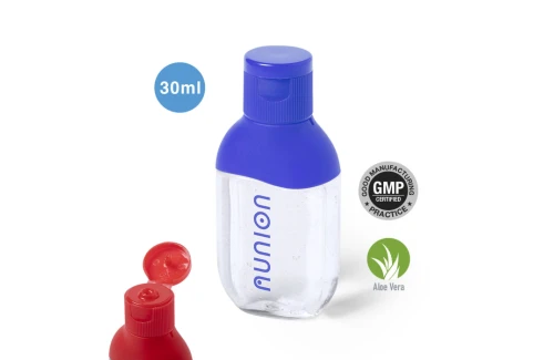 Gel hydroalcoolique personnalisé Vixel flacon 30ml rechargeable