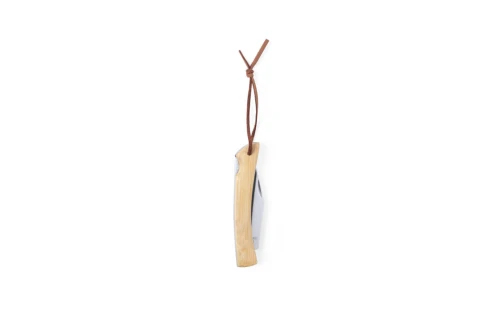 Couteau de poche Sultan en bois et cordon en cuir