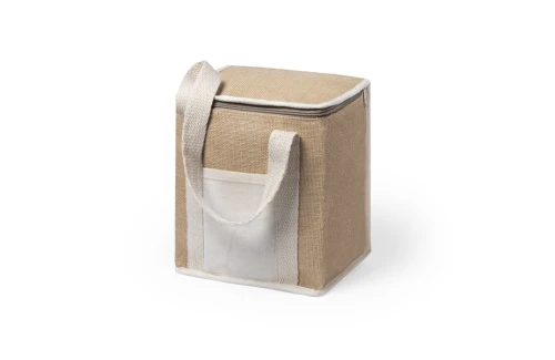 Sac isotherme personnalisé Ponix glacière souple en toile de jute