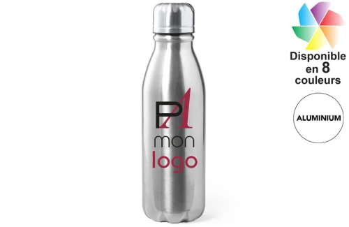 Bouteille Raican 550 ml en aluminium publicitaire personnalisée avec logo 