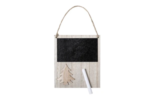 Décoration de Noël magnétique en bois avec craie