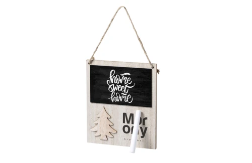Décoration de Noël magnétique en bois avec craie