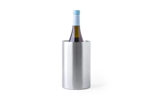Rafraichisseur de bouteille personnalisé Cielo en inox mat
