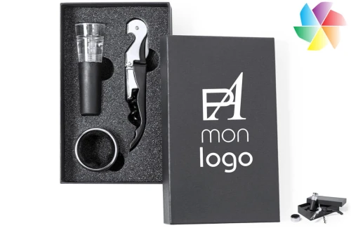 Set de vin Noarek coffret œnologue publicitaire personnalisé avec logo 