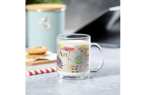 Mug personnalisé Brant 350ml tasse en verre transparent