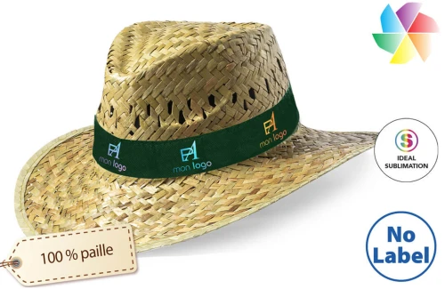 Chapeau de paille publicitaire Vita personnalisé avec logo 