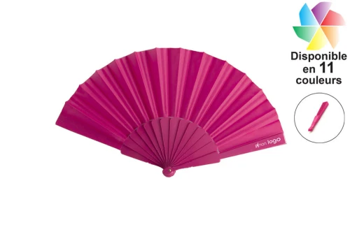 Éventail de poche pliable en tissu Tela publicitaire personnalisé avec logo 