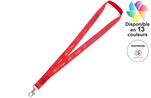 Cordon tour de cou en tissu Neck publicitaire personnalisée avec logo 