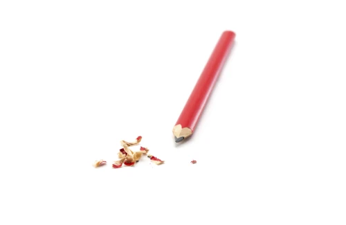 Crayon de charpentier personnalisé en bois coloré
