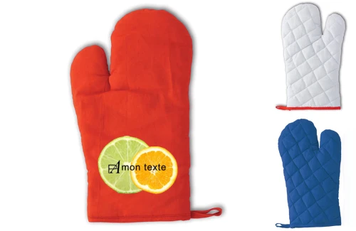 Gant de cuisine en coton molletonné personnalisé