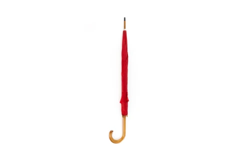 Parapluie personnalisé Santy à manche en bois arrondi