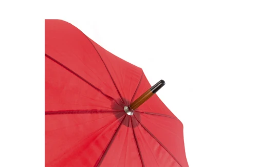 Parapluie personnalisé Santy à manche en bois arrondi