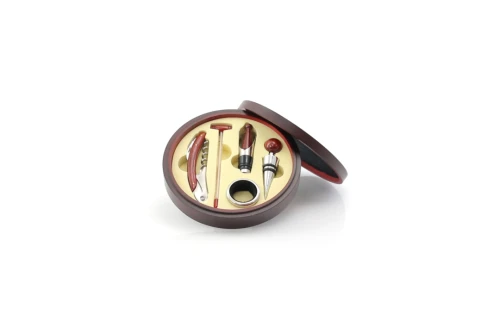 Coffret sommelier personnalisé Baco set à vin en bois