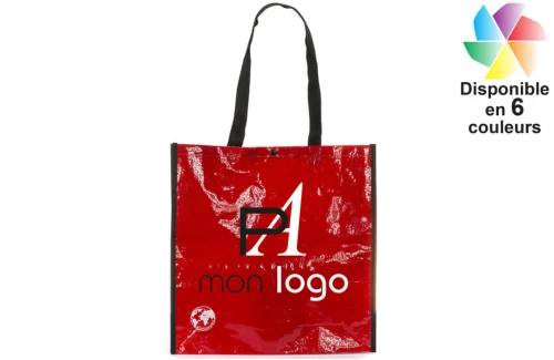 Sac de course en laminé recyclé Big Shopping publicitaire personnalisé avec logo 